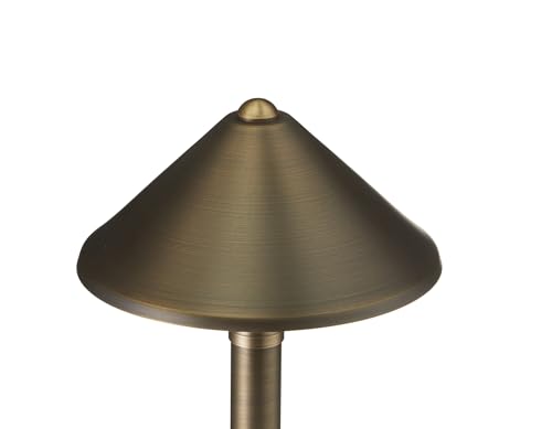 VOLT 15-Pack 12V Solid Brass Conehead Path Lights Bronze
