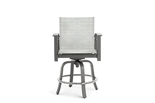 Winston Stanford Sling Swivel Balcony Stool Gray Screen