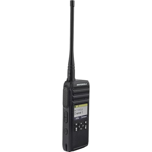 Motorola Solutions DTR700 Digital 2-Way Radio 50 Channels with Multi-Unit Charger & 6 Remote Speaker Mics Black