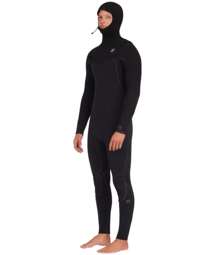 Billabong Mens 5/4mm Furnace Hooded Chest Zip Fullsuit Black 231 X-Large