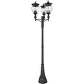 Z-Lite Davina 4 Light 121" Tall Post Light Black