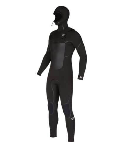 Billabong Mens 5/4mm Absolute Plus Chest Zip Hooded Fullsuit Wetsuits Black 23 Small