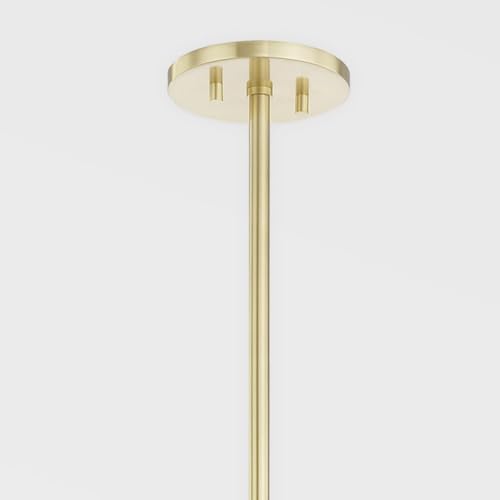 Hudson Valley Lighting Vintage 1 Light Mini Pendant Satin Brass Clear Glass