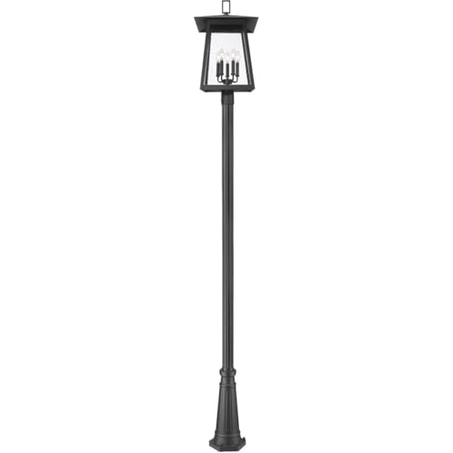 Z-Lite Rainer 5 Light 122" Tall Post Light Black