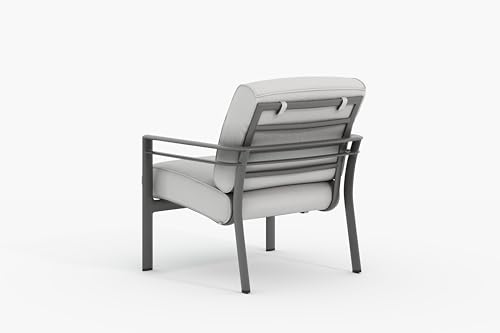 Winston Southern Cay Cushion Lounge Chair Weathered Teak/Idol Cloud