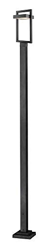 Z-Lite 1 Light Outdoor Post Mounted Fixture Black