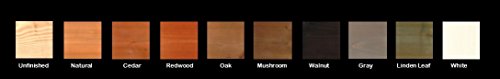 Backyard Crafts Amish-Made Jamesport Style Pine Arbor 6' Wide Unfinished