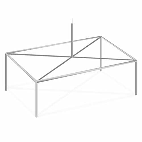 TentandTable 10' x 20' High Peak Canopy Tent Frame Only Silver