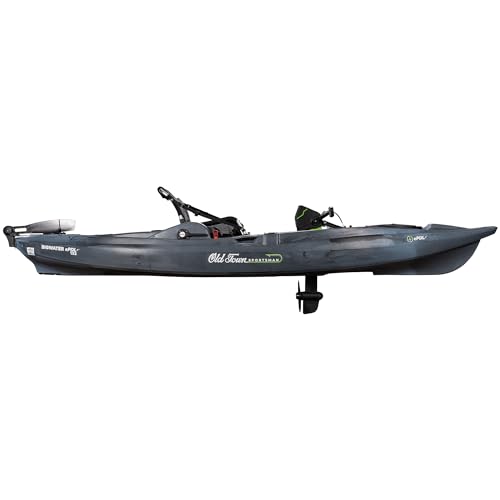 Old Town Sportsman BigWater ePDL+ 132 Power Assist Pedal Fishing Kayak Steel Camo
