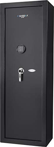 BARSKA Large Electronic Rifle Gun Safe Cabinet 7.87 Cubic Feet Black