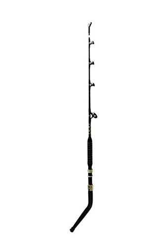 EAT MY TACKLE 50 Wide 2 Speed Reel with 80-100 lb Bent Butt Tournament Rod Blue