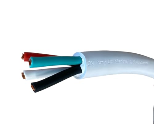 Amp Up Marine 125/250 Volt 50 Amp Replacement Shore Power Cable 50' White