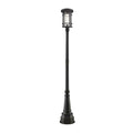 Z-Lite Outdoor Post Mounted Fixture 1 Light Oil Rubbed Bronze