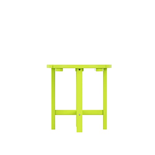 WO WESTIN OUTDOOR HDPE Adirondack Chair Set of 12 with Ottomans and Side Tables Lime