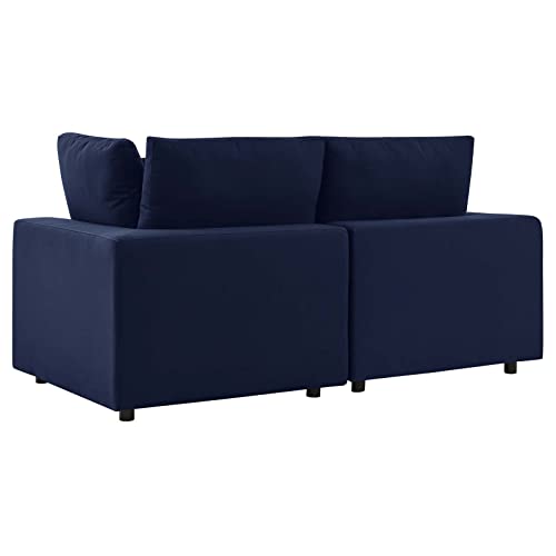 Modway Commix Sunbrella Outdoor Patio Loveseat Navy