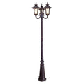 Livex Oxford 3 Light Outdoor Post Imperial Bronze