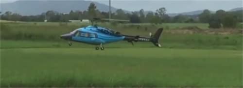 NOBRIM RC Helicopter 800 Size Blue Black Bell222 Fuselage V2 KIT