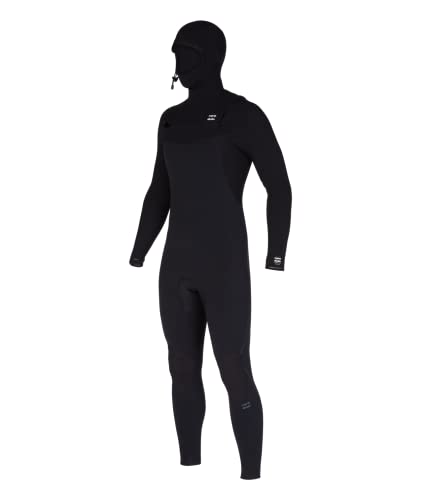 Billabong Mens 4/3mm Furnace Comp Hooded Wetsuit Black 23 Medium