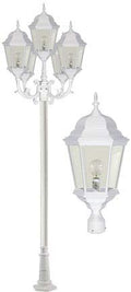 DABMAR LIGHTING INC GM2308-VG 5-Light Post Fixture Clear Glass