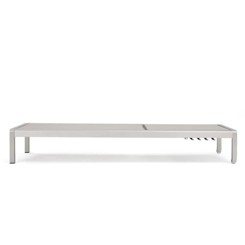 Afuera Living Modern Outdoor Mesh Chaise Lounge Set of 4 Grey