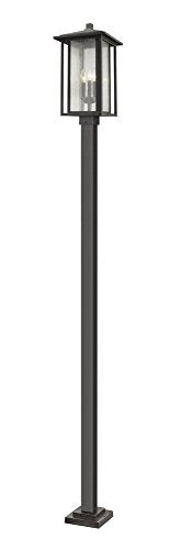 Z-Lite 3 Light Outdoor Post Mounted Fixture Oil Rubbed Bronze