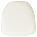 Flash Furniture 100 Pack Hard White Vinyl Chiavari Chair Cushion White