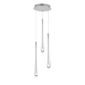 ET2 Stillo 4.5W 3 LED Pendant Light 18" Tall Satin Nickel Finish Silver