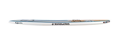Boardworks Raven Touring All Water Stand Up Paddleboard EXP Veneer Epoxy Hardboard 12' 6" Bamboo/Grey/Teal