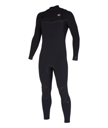 Billabong Mens 4/3mm Furnace Chest Zip Fullsuit Wetsuit Black 23 Large