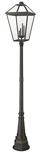 Z-Lite Talbot 4-Light Outdoor Post Fixture Oil Rubbed Bronze