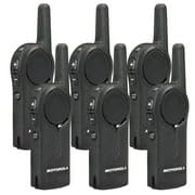 Motorola Solutions DLR1020 Two-Way Digital Business Radio 6-Pack Black