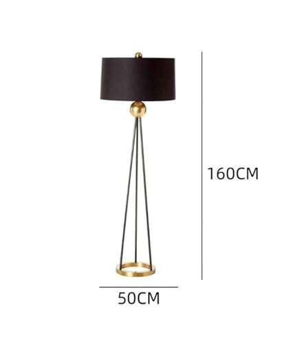 GTEFSWS Black Tripod LED Floor Lamp for Living Room and Bedroom