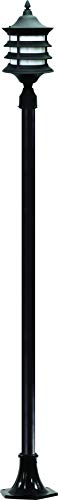 DABMAR LIGHTING Stephanie Post Light Fixture 120 Volts Black