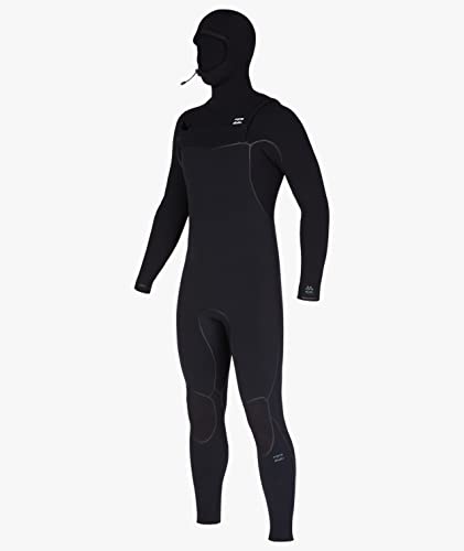 Billabong Mens 6/5mm Furnace Hooded Chest Zip Fullsuit Wetsuits Black 23 Large