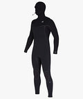 Billabong Mens 6/5mm Furnace Hooded Chest Zip Fullsuit Wetsuits Black 23 Large
