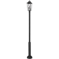 Z-Lite Gannon 3 Light 122" Tall Post Light Black