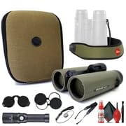Leica 8x42 Noctivid Waterproof Binocular Olive Green with Deluxe Backpack & Accessories