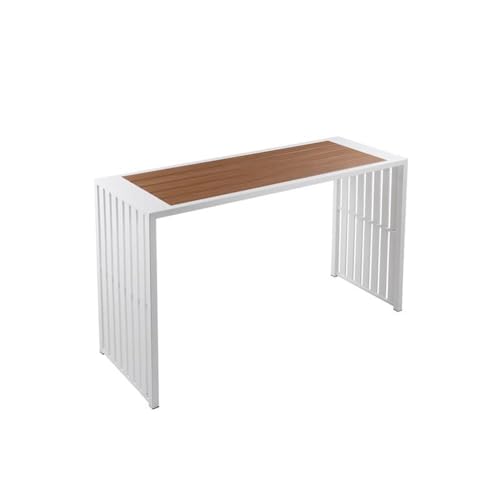 Afuera Living 7-Piece Modern Aluminum Patio Bar Set White