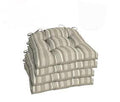 Comfort Classics Outdoor Patio Reversible Wicker Seat Cushion Set of 4 20x18x3.5