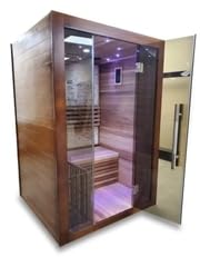HEALTH AND MED.COM Canadian Red Cedar Wood Indoor Swedish Steam Sauna Wood