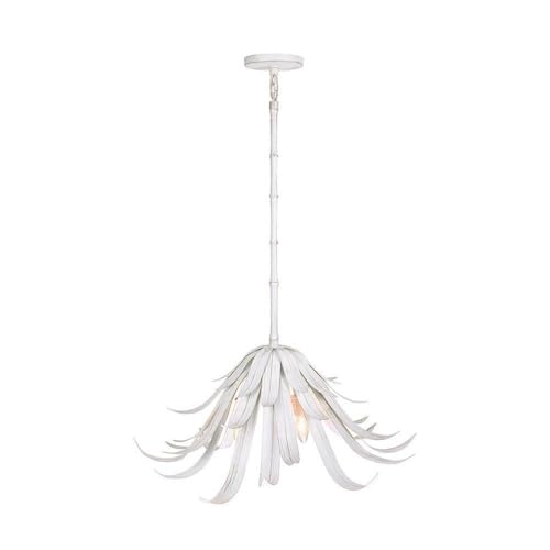 Eurofase Kagra 3 Light Pendant Modern Style 14.5 Inches Tall 24 Inches Wide Distressed White