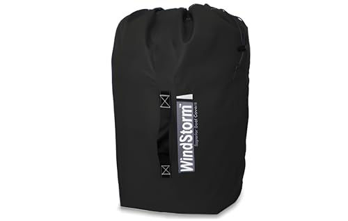 Eevelle Windstorm Bass Boat Cover Waterproof Marine Grade Polyester Black