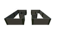 Frame It All Weathered Wood Walk-Through Hexagon Center Path Raised Garden Bed 8' x 10' x 22