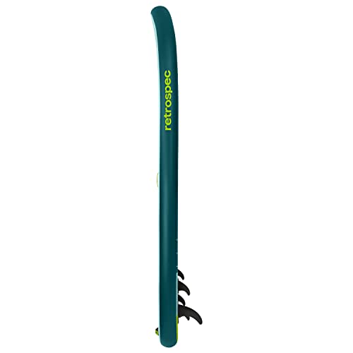 Retrospec Weekender-Crew 16 Extra Wide Inflatable Stand Up Multi Person Paddleboard ArmorStrength PVC iSUP Bundle Aruba Riptide
