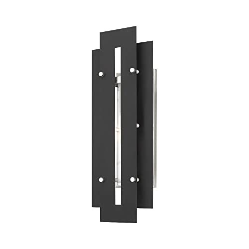Livex Satin Brass Outdoor Wall Lantern