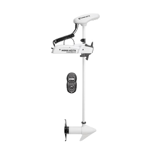 Minn Kota Riptide PowerDrive i-Pilot Saltwater Bow-Mount Trolling Motor 55 lb 54-Inch Shaft White