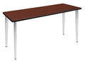 212 Main Kahlo Tapered Leg Table 72x24 in. Cherry & Chrome