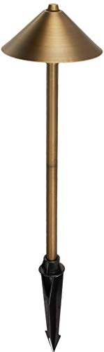 Aquascape Path and Area LED Landscape Light 6-Pack Durable Brass Antique Bronze Finish Brown