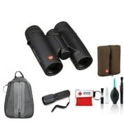 Leica 10x32 Trinovid HD Compact Binoculars Bundle with Backpack, Cleaning Kit, Flashlight