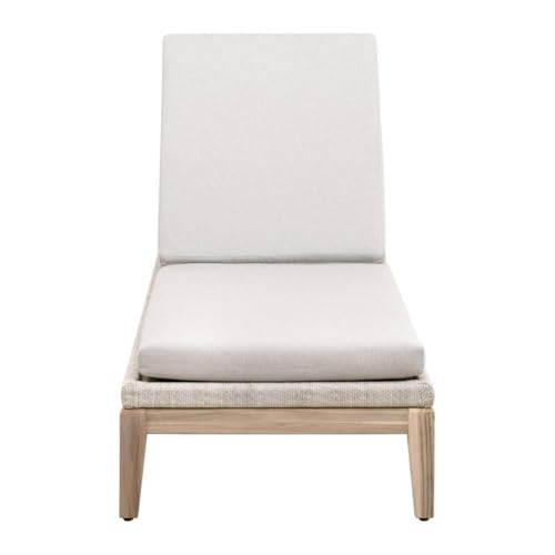 Star International Furniture Loom Transitional Fabric Chaise Lounge Grey